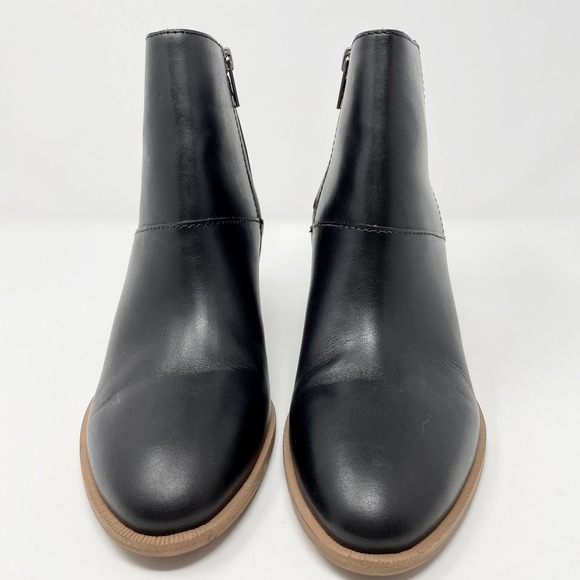 Madewell The Rosie Ankle Boot - Women's Black Leather Heeled Bootie, Size 8.5 - Picture 8 of 14